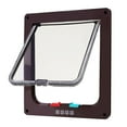 thumbnail image 7 of 4 Way Locking Pet Door for Cats & Small Dogs Magnetic Lock Flap Door Gate Frame, 7 of 7