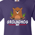 thumbnail image 4 of Inktastic Groundhog Day with Cute Groundhog Illustration Youth T-Shirt, 4 of 5