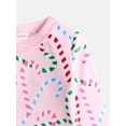 thumbnail image 4 of Holiday Time Toddler Girls Top and Pants Fleece Pajama Set, 2-Piece, Sizes 12M-5T, 4 of 5