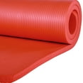 thumbnail image 6 of BalanceFrom Fitness 7 Pc Yoga Set w/ Mat, Stretch Strap, & Knee Pad, Red, 6 of 9