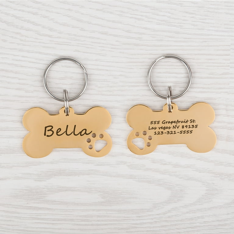 Printable dog bone name cheap tags