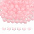 thumbnail image 1 of Uxcell 200 Pcs Cuentas de Acrílico 0.08" Cuentas Lindas para Pulseras Rosa Transparente, 1 of 6