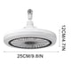 thumbnail image 3 of Luz LED con ventilador de techo y aromaterapia - Ventilador de 3 velocidades súper brillante y súper brillante y de 3 colores - Base de rosca E27 para dormitorio, salón, 3 of 7