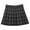 A Black, variant on Womens Plaid Skirt Spring Fall Casual Pleated Skirt A Line Mini Tartan Skirt Party Dance Relaxed Fit White S
