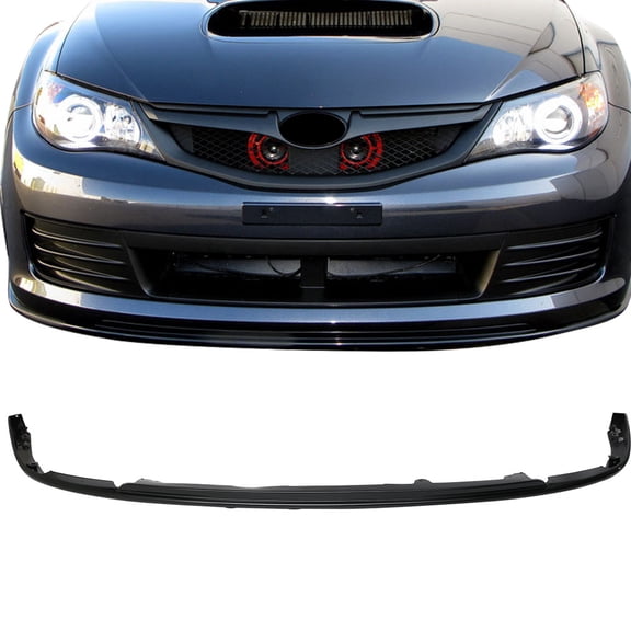 Ikon Motorsports Compatible with 08-10 Subaru Impreza WRX STI Front Bumper Lip Spoiler - Polypropylene