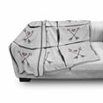 thumbnail image 3 of Arrow Soft Flannel Fleece Throw Blanket, Hand Drawn Arrow Pattern with Little Hearts Native Romantic Illustration, Cozy Plush for Indoor and Outdoor Use, 70" x 90", Black White Pink, by Ambesonne, 3 of 6