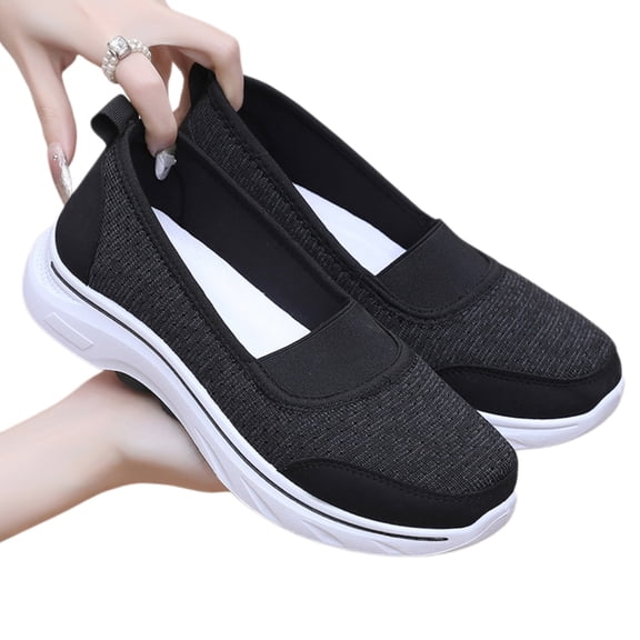 Slip On Casual Shoes Women Lightweight Soft Sole Comfortable Walking Sneakers