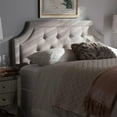 thumbnail image 2 of HomeStock Antique Accents Greyish Beige Fabric Full Size Headboard, 2 of 6