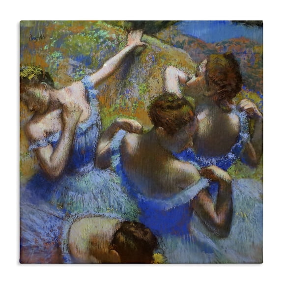 Stupell Industries Transitional Blue Dancers, c. 1899 Canvas Art, 30 x 30, by Edgar Degas