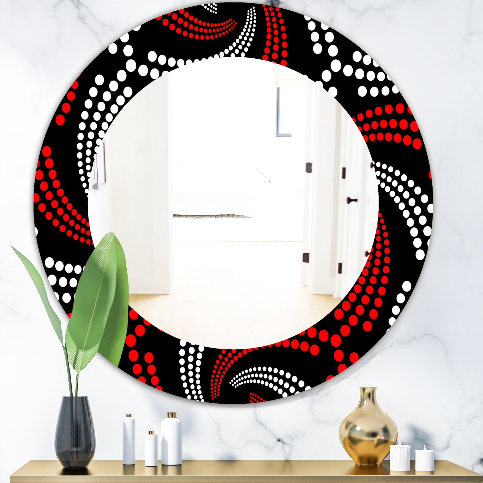 Designart 24" x 24" Bohemian Wall Mirror