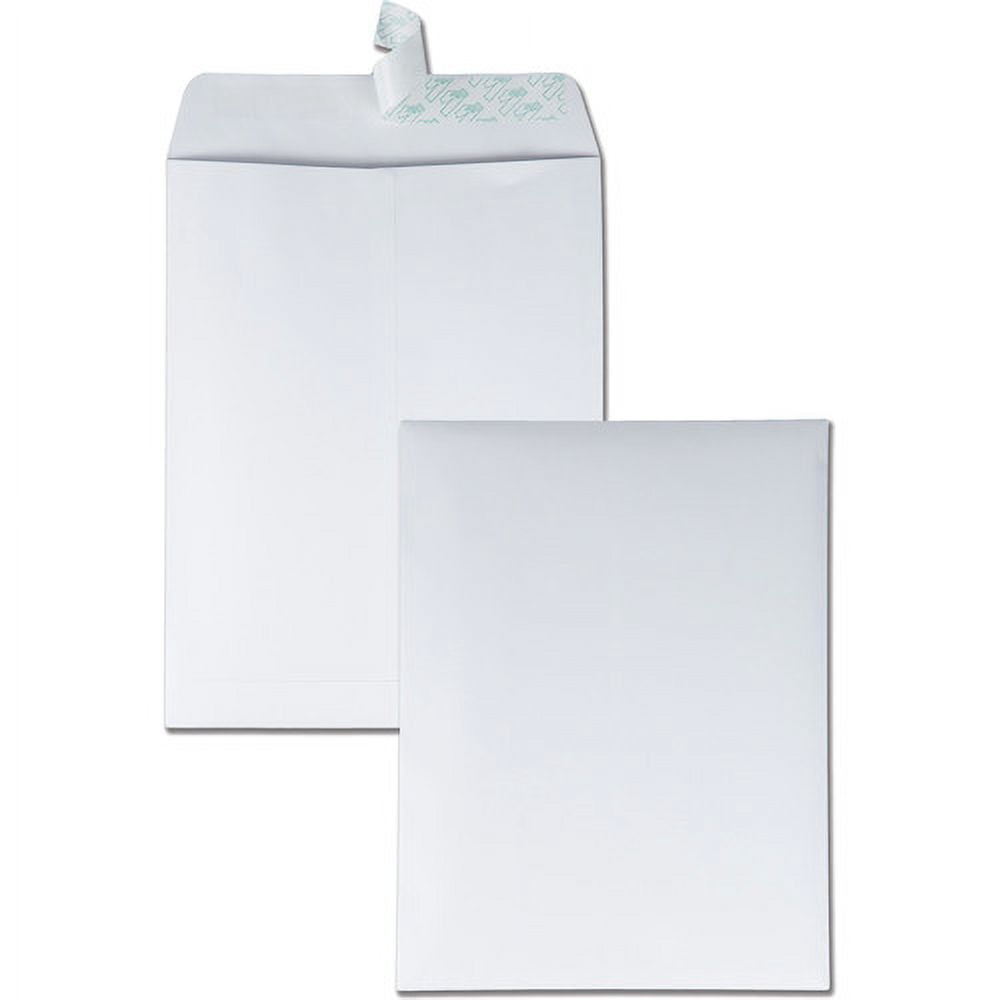 Quality Park Redi-Strip Plain Catalog Envelopes - Catalog - 2 1by2 - 9 1by2"W x 12 1by2" L- 28 lb - Peel & Seal - Wove -