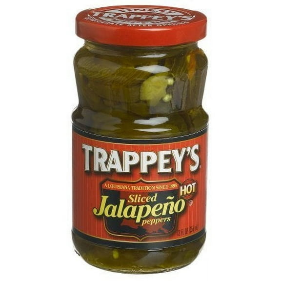 Trappeys Sliced Jalapeno Peppers, 12 oz (Pack of 2)