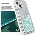 thumbnail image 4 of Shinning Diamond Liquid Designed For Apple iphone 13 6.1"  Case Diamond Clear, 4 of 9