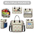 thumbnail image 2 of Pioneer Flower Floral Print Pattern Womens Lunch Box for Work,Insulated Large Lunch Bag,Leakproof Adult Lunch Bag for Work,Beach,Travel,Picnic,Camping, 2 of 6