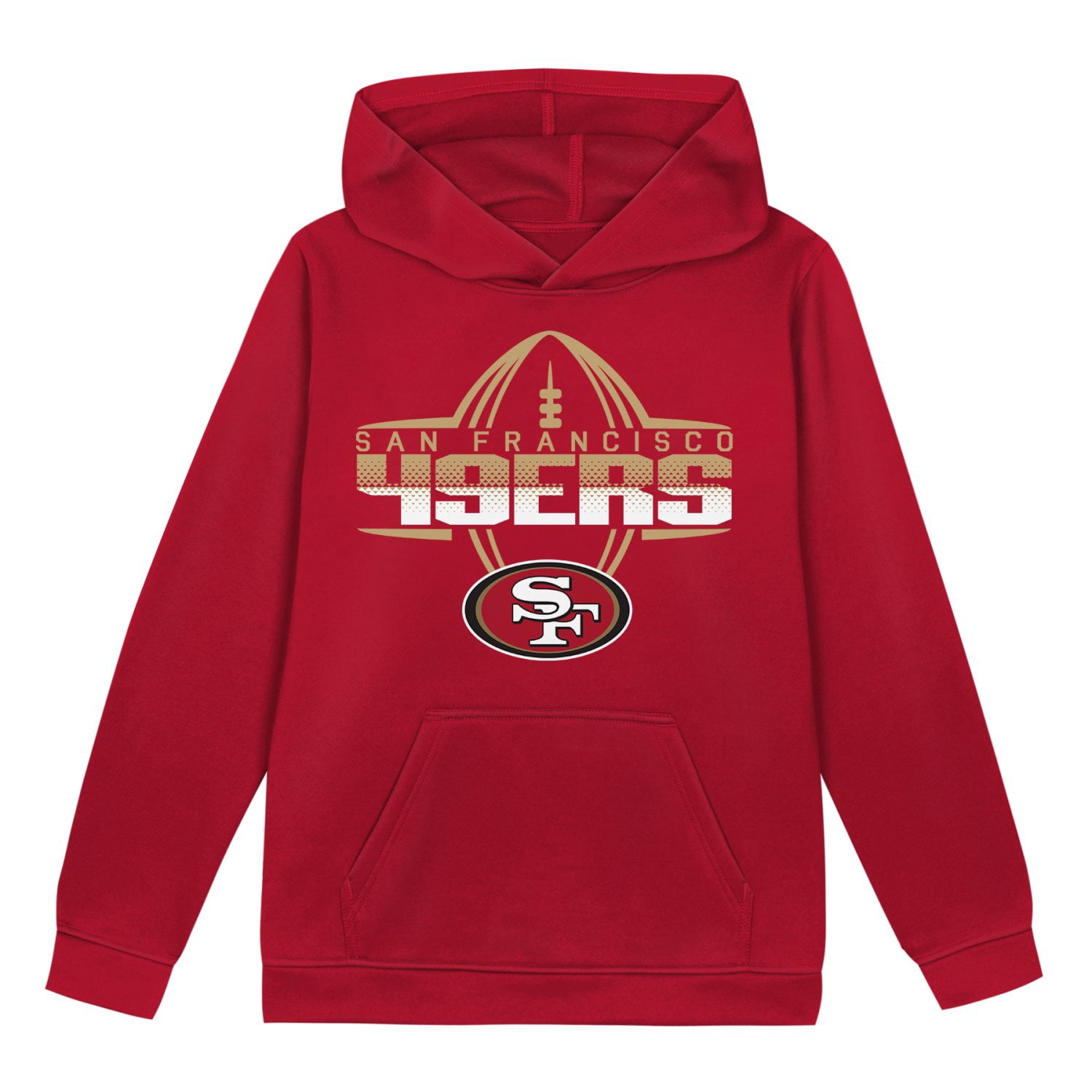 SAN FRANCISCO 49ERS NFL Boys Hoodie Fleece Game Day Fan Apparel