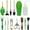 Green, variant on 14 Pcs Succulent Plant Tools Set,Mini Garden Planting Watering Tool Kit for Succulent Miniature Gardening Plant Care