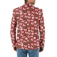 thumbnail image 2 of Uorisanigo Christmas Cat Print Men's Blazer Casual One Button Long Sleeve Mens Casual Blazers Regular Fit Size 3XL Soft One Button Casual Blazer Jacket Fashion, 2 of 6