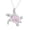 Pink, variant on Sea Turtle Pendant Necklace, Cute, Lovely, Adjustable, Silver Plated Link Chain Animal Jewelry for Women Men