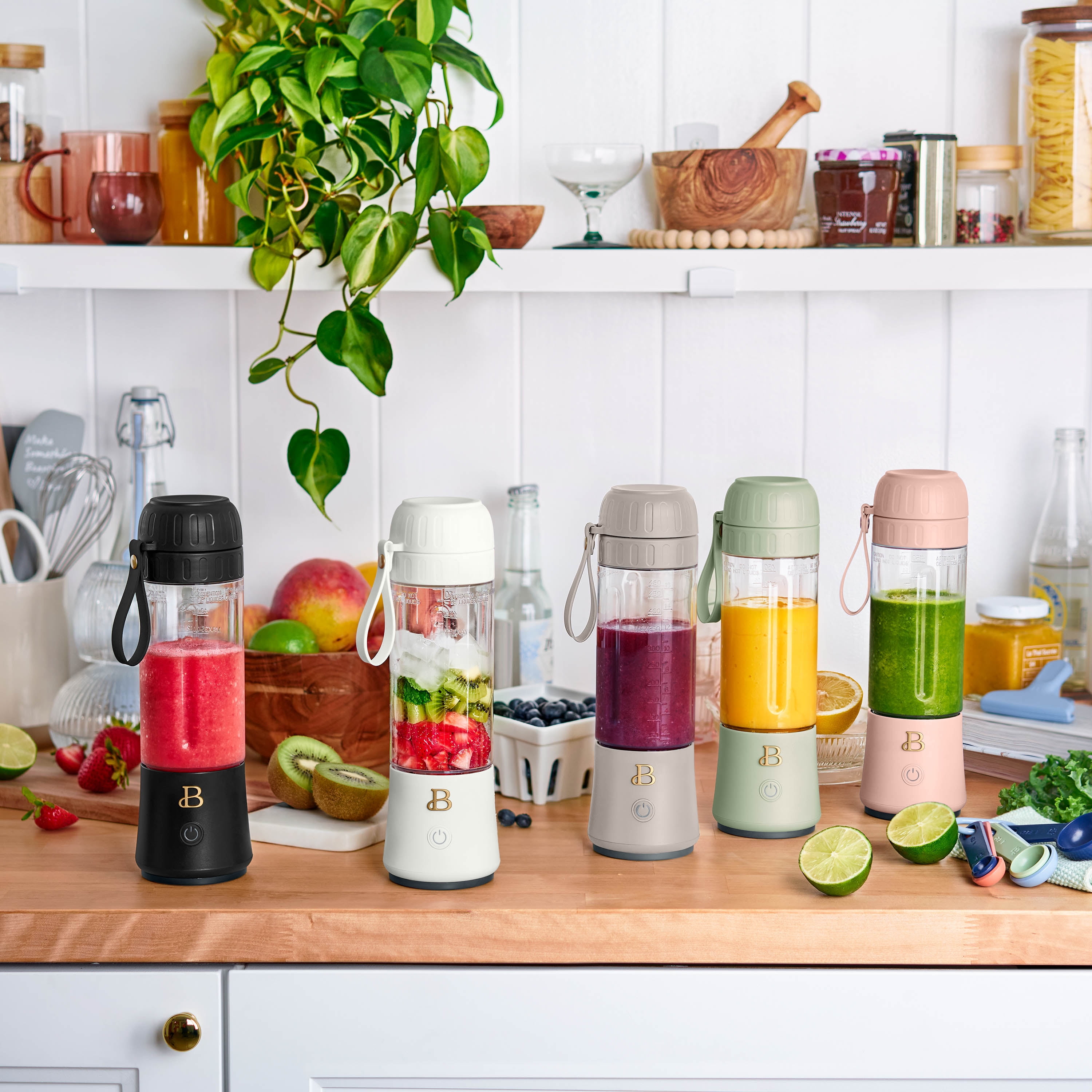 Beautiful Portable to-Go Blender 2.0, 70 W, 16 oz, Rose by Drew Barrymore
