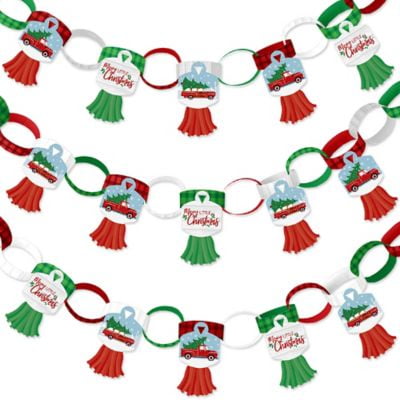 paper chain tree garland