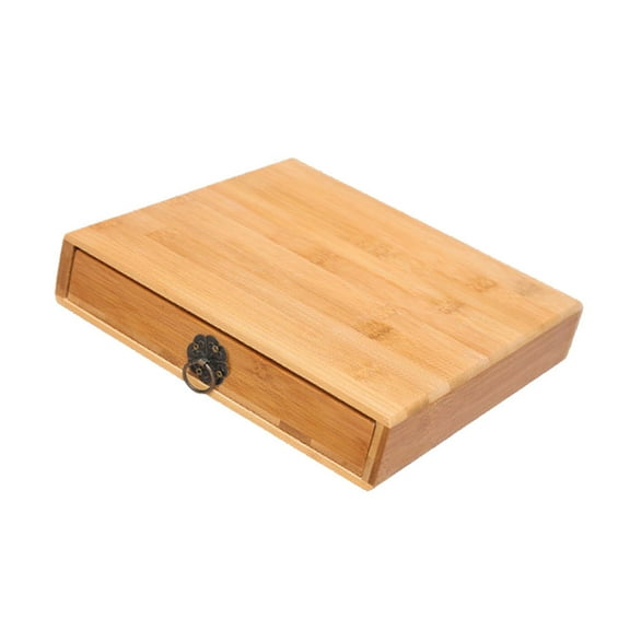 Raindrops Drawer Type Tea Leaves Cake Box with Pull Ring Bamboo Puer Tea Storage Box Organizer Tea Accessories