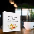 thumbnail image 4 of Zomyto 7x7 Inch But What is Grief If not Love Persevering Wooden Box Sign Desk Decor,Sympathy Quote Wooden Block Plaque Sign, 4 of 7