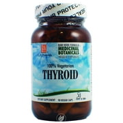 L A NATURALS Thyroid Raw Formula 90 VGC, Pack of 2