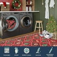 thumbnail image 6 of Moynesa 8'x10' Christmas Area Rug for Living Room,Red Large Rug Xmas Tree Modern Rug Kitchen Rug Washable Rug Non Slip Moroccan Carpet Holiday Decor Soft Accent Rug for Bedroom Dining Room, 6 of 7