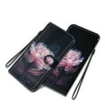 thumbnail image 3 of ELEHOLD Flip Wallet Case for Samsung Galaxy S22 Ultra Case with Beautiful Flower Butterfly Pattern Card Slots Holders Kickstand Function Magnetic Clasp Leather Shockproof Case with Wrist Lanyard,F, 3 of 7