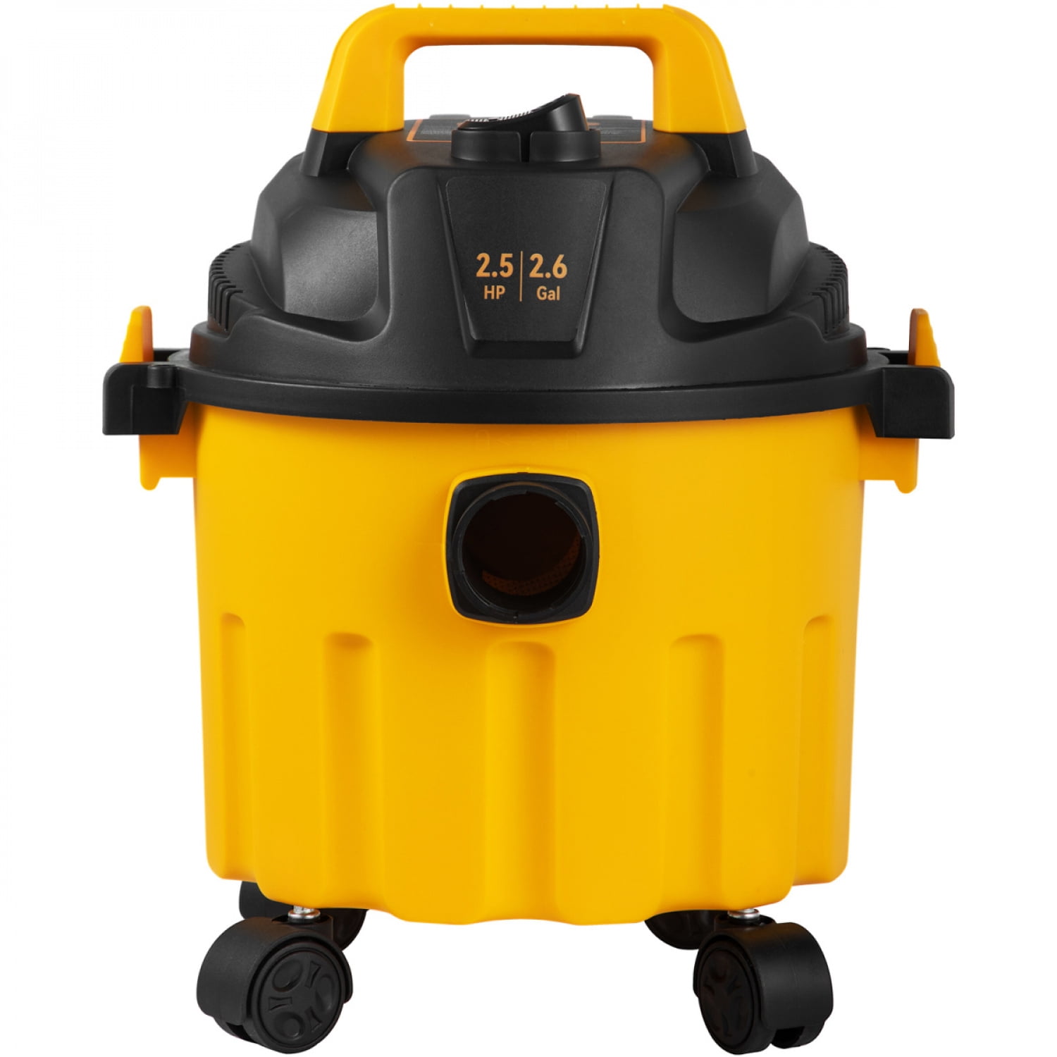 3 in 1 Wet Dry Blow Shop Vacuum 2.6 Gallon 2.5 Peak HP ETL Listed Portable With Attachments For Home Car Workshop Yellow Black