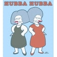 thumbnail image 2 of Men's The Simpsons Patty and Selma Hubba Hubba  Graphic Tee Light Blue Large, 2 of 4