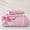 D Letter, variant on Erosebridal Bow Monogrammed A Twin Quilt Set for Girls, Pink Glitter Print Twin Coverlet Set, 2pcs 1 Quilt and 1 Pillowcase