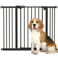 thumbnail image 1 of PawHut 30 Inch High Pet Gate, Dog Gate for Stairs, 29"-39.4" Width, 1 of 9