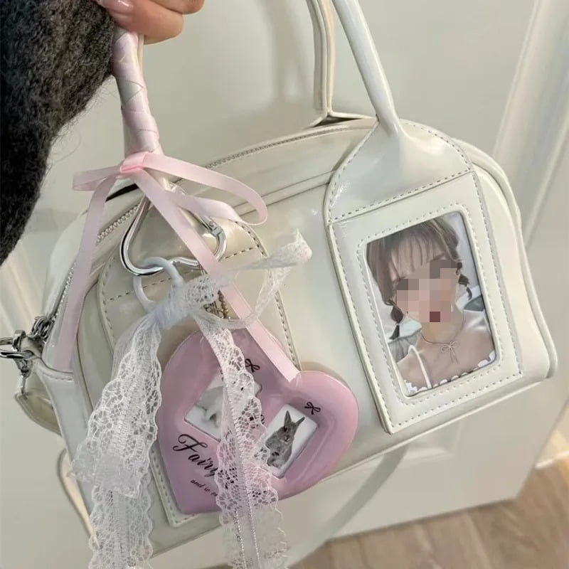 2026 New Y2K Harajuku Shoulder Bag Women Korean Transparent Ita Bag Crossbody Bag Female Japanese Designer Trend Handbag Purse