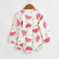 thumbnail image 6 of Ticikt Baby Girls One Piece Swimsuit Bathing Suit Long Sleeve Rash Guard Swimwear with UPF 50+ Sun Protection,Color:Hot Pink,Size:6-12 Months, 6 of 8