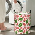 thumbnail image 5 of Bingfone Watermelon Waterproof Foldable Laundry Hamper Bucket with Handles for Storage Bin,Clothes Hamper (Small ), 5 of 6