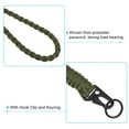 thumbnail image 4 of Uxcell 21.7" Paracord Neck Lanyard Keychain Braided Strong Lanyard with Clip and Key Ring Green, 4 of 5