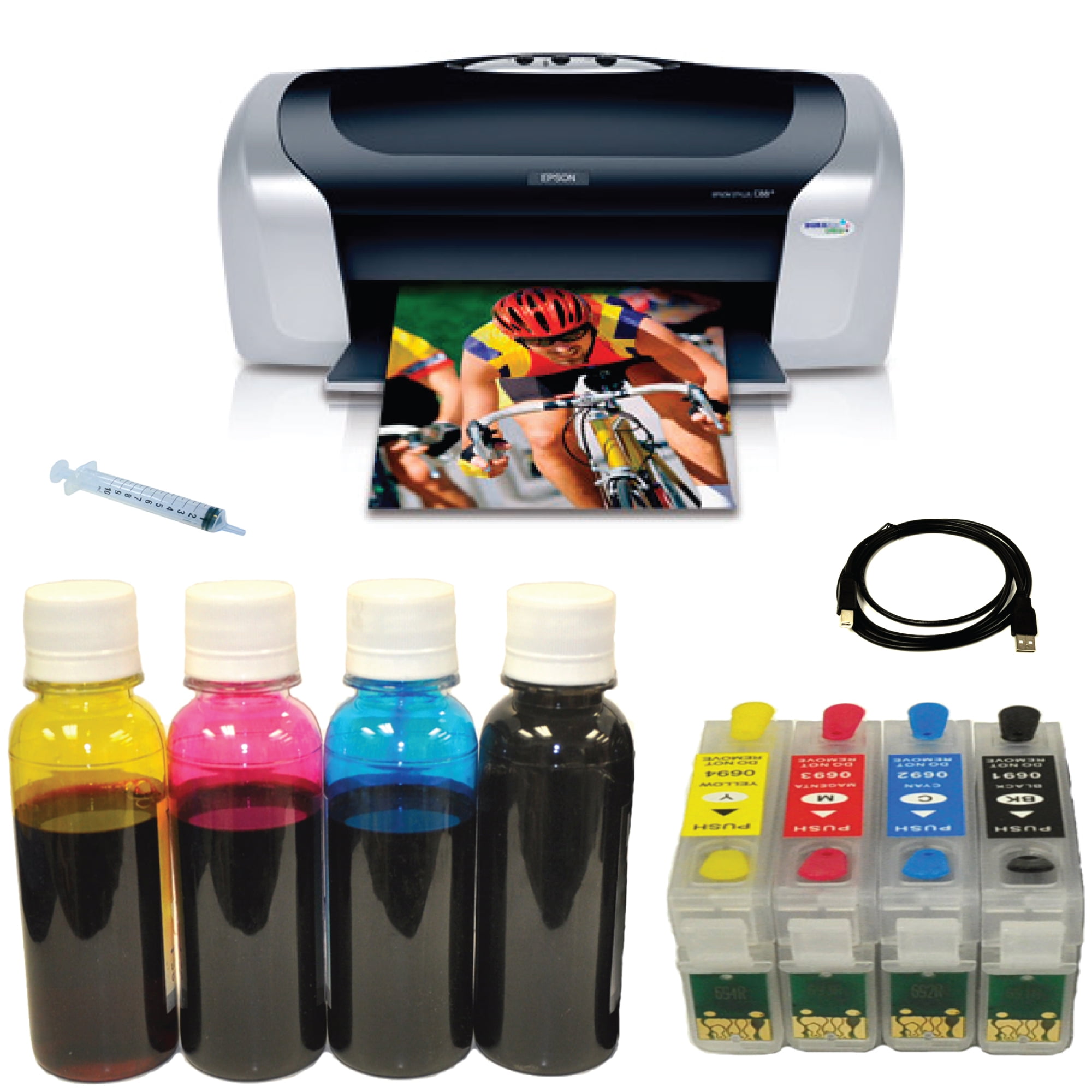 Printer C88+ Refill Ink System+Dye Bulk Ink Bottle Bundle Walmart Canada