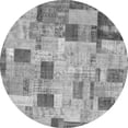 thumbnail image 1 of Ahgly Company Indoor Round Patchwork Gray Transitional Area Rugs, 3' Round, 1 of 1
