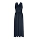 thumbnail image 4 of Puntoco Vestido De Manga Corta Con Cuello En V, Falda Casual De Color Sólido Con Cordones Y Tirantes Con Cuello En V De Primavera Y Verano Para Mujer Negro L, 4 of 9
