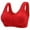 Red, variant on AINIYS Bralette Wireless Soft Cup Bra Breathable Everyday Bras Secure Fit Bra for Women Lift and Support Push-Up Bra Lace Cleavage Bra Pink XXXL