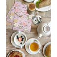 thumbnail image 4 of Pink Spring Floral Kitchen Dish Towels for Drying Dishes Set of 2, Elegant Farmhouse Flowers Birds Watercolor Waffle Weave Microfiber Hand Tea Bathroom Towels Quick Dry & Absorbent Towel 15.7x23.6, 4 of 7