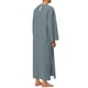 thumbnail image 3 of INSPIRAR CHIC Pijamas para Hombre de Algodón Ropa de Dormir con Cuello en V y Abertura Lateral, Túnica Larga con Bolsillo XL Gris Oscuro, 3 of 5