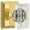 Lifetime Brass, variant on Grandeur Csqccr_Psg_234_Cs Carre Crystal Solid Brass Passage Door Knob Set - Brass
