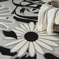 thumbnail image 5 of Nourison Aloha Indoor/Outdoor Black White 5'3" x 7'5" Area Rug, (5x7), 5 of 10