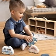 thumbnail image 2 of Set de coches de juguete de madera SPEEDY MONKEY 6 piezas con funda, 2 of 7