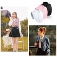 thumbnail image 4 of Wweixi 3 Pcs Col Blanc Uni Chemise Confortable Habillage Hommes 1Ensemble, 4 of 6