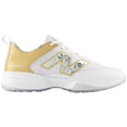 thumbnail image 2 of New Balance Mens 4040V8 LE Ring Season Baseball Turfs White/Gold 15, 2 of 6