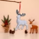 thumbnail image 4 of Adornos de ciervo para árbol de Navidad | Figuras de reno con purpurina para decoración navideña | Adornos colgantes en miniatura para fiestas, hogar, jardín y fotografía, 4 of 8