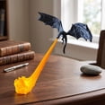 thumbnail image 5 of Dragon Shelf Light for Fantasy Book Lovers Detailed Black Dragon Statue with Fire Light Strip Easy Clip Mount Bookshelf Decoration Gift (5.51"-D), 5 of 5